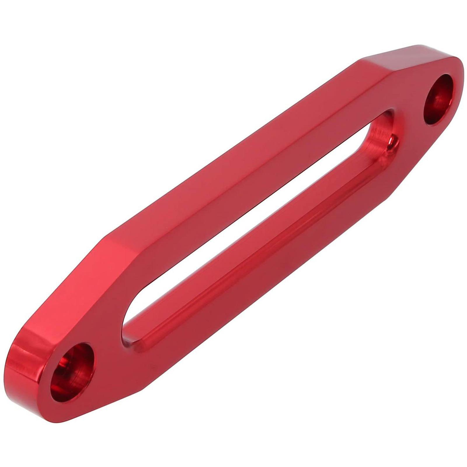 

10-дюймовая направляющая из кованого алюминия для синтетического троса лебедки, грузоподъемность 8000-15000 фунтов, для внедорожных приключений красный