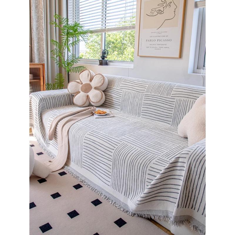 Chenille Sofabezug Stoff Hochwertig Vollständiger Bezug Sofadecke Vier Jahreszeiten Universell Einteiliges Sofakissen Rutschfestes Sofa Handtuch