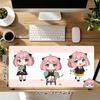 1Pc Chibi Characters Collection Gaming Mouse Pad Keyboard Desk Mat Non-slip Rubber Lock Edge Waterproof Computer Mousepad for Office Home Decor Y1668