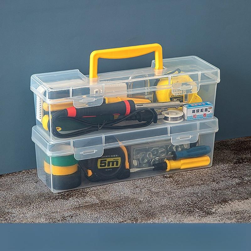 1/7pcs Tool Parts Storage Box , Multi-Compartment Transparent Organizer for Home Use, Portable Sorting Box for Screws, Wrenches