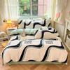 Nordic Style 100% Cotton Bedding Set Duvet Cover with 2pc Pillowcase for Student Dormitory Flower Print Lady's Double King Bed