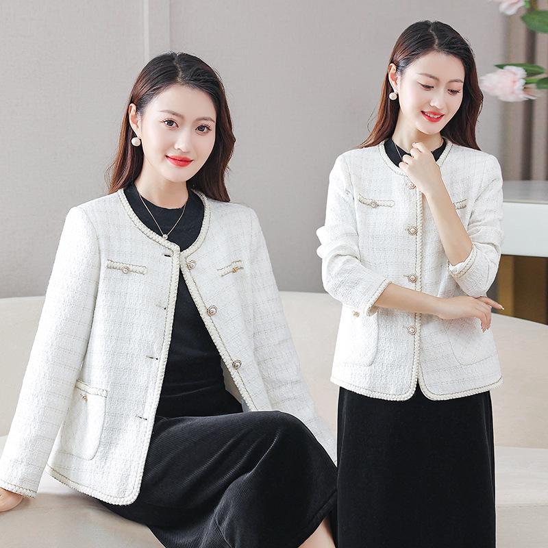 

Tweed Coco-Style Women s Slim Fit Short Jacket - Spring & Autumn 2025 Large