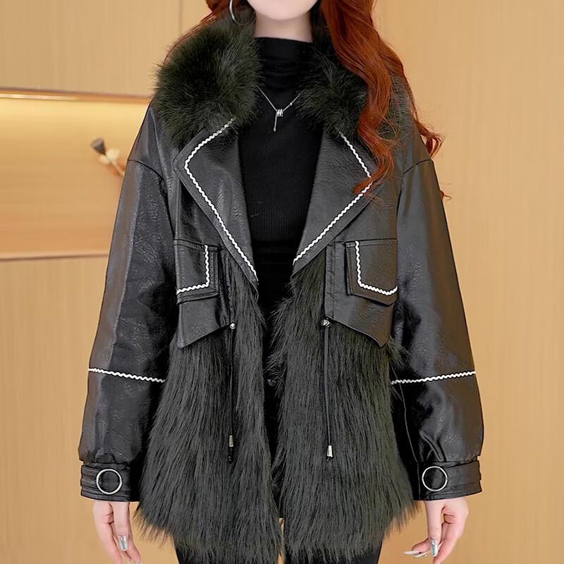 

TUCANO Women s Faux Fox Fur Short Coat 3XL