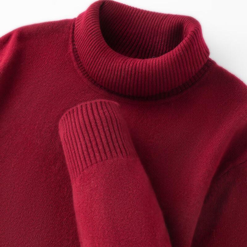 FAPAI Men's Reversible Turtleneck Cashmere Sweater
