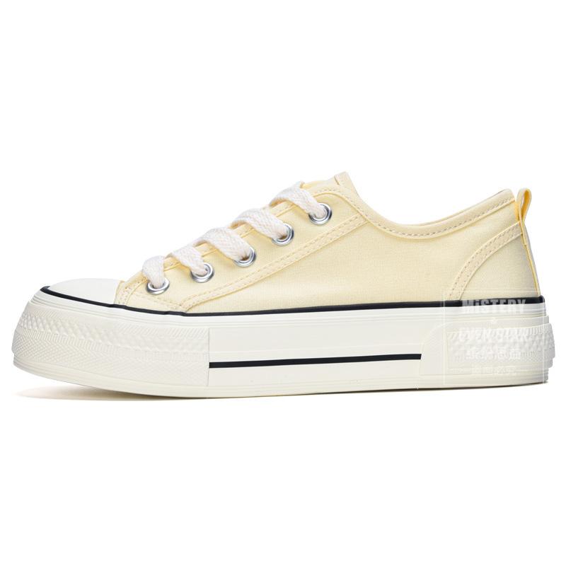 Platform Canvas Shoes Women's Trendy Shoes Versatile Casual Little White Shoes Student Retro Board Shoes 812