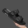  Trendy Men's Slip-On Beach Slippers with Casual Buckle, Comfortable Flat Heel Cover for Couples