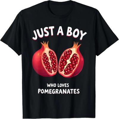 Just A Boy Who Loves Pomegranates Fun T-Shirt
