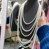 Simple Multi-Layer Highlight Women'S Necklace, Long Multi-Layer Sweater Chain Jewelry