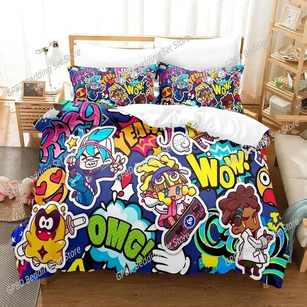 Luxury  New 3D Print Game Ninjala Bedding Set Single Twin Double Queen King Cal King Size Bed Linen Set
