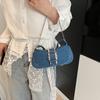 Underarm Bag Women's  New Line Casual Fashion Denim Shoulder Bag Small Bag