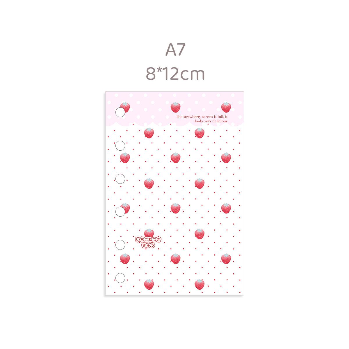 Акриловые разделители для планировщика Waka Waka Клубничный торт - Размеры M5/A6/A7