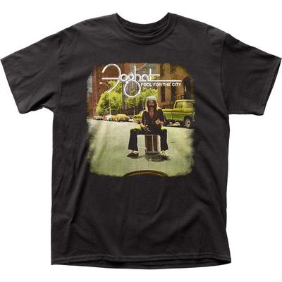 Foghat Fool for The City T Herren T-Shirt Rock and Roll Musik Band T-Shirt Neu Schwarz