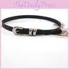 Style Pu Simple Leather Womens Waist Belt Metal Pin Buckle Clothing Accessories