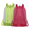 Foldable Storage Bag Large Capacity Beach Bag Transparent Mesh Design Lightweight Swimming Backpack Beach Toy Organizer