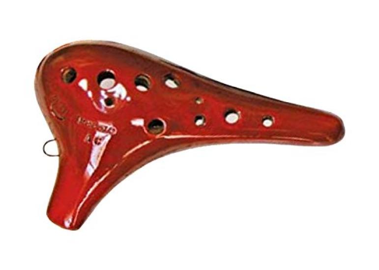 POPOLO Classic Lacquer Ocarina, Alto C, NU-AC, Dark Red