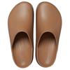 Crocs Modne Proste Wsuwane Klapki Obuwie Damskie Ciemnobrązowe 209869-2EY