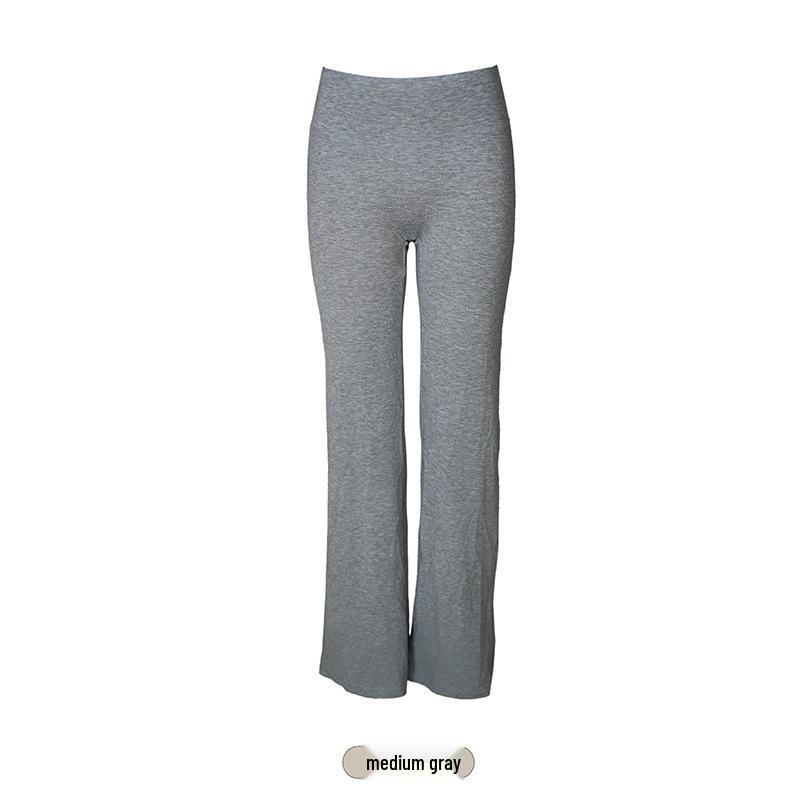

Tencel Lyocell Slim Fit Yoga Pants: Breathable, Comfortable, Versatile, High Stretch, Butt Lifting, Drape Micro Flare Bell Bottoms for Women M