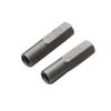 2Pcs 6.35mm 1/4" Insert Bit Adapter to 4mm Hex Shank Screwdriver Tool Bit Socket Magnetic Adapters Holder Converters