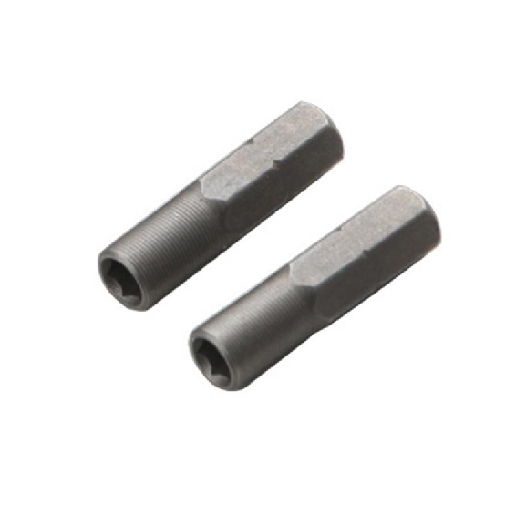2Pcs 6.35mm 1/4" Insert Bit Adapter to 4mm Hex Shank Screwdriver Tool Bit Socket Magnetic Adapters Holder Converters