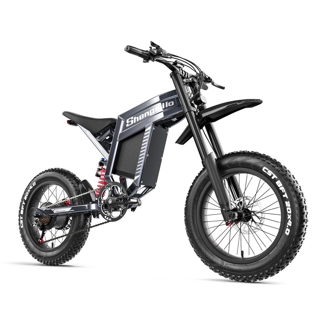 Shengmilo S900 Electic Bike 65km/h 60V30AH Large Capacity Lithium Battery 1500W Engine Hydraulic Brake Electric Off-Road Bicycle