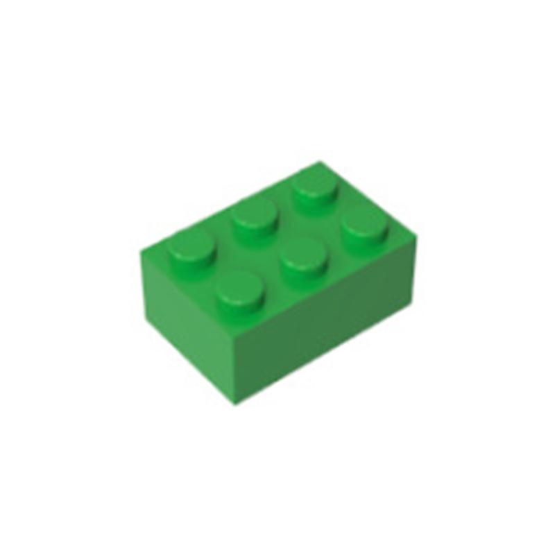 60pcs Thick 2x3 DIY Building Blocks Figures Bricks Dots Educational Creative Size Compatible With 3002 Plastic Toys for Children