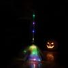 Halloween Witch Broom LED Illuminated Mount Broom Lightweight Mesh Broom Props Holiday Decor Cosplay Accessories