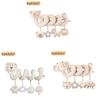 Baby Organic Cotton Bed Crib Mobile With Visual And Auditory Stimulation For Infant Development