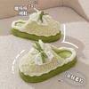 Shi Cotton Slippers Indoor Non-slip Warm Thick Sole Cold Temperament Cotton Shoes Sheep Bow Slippers