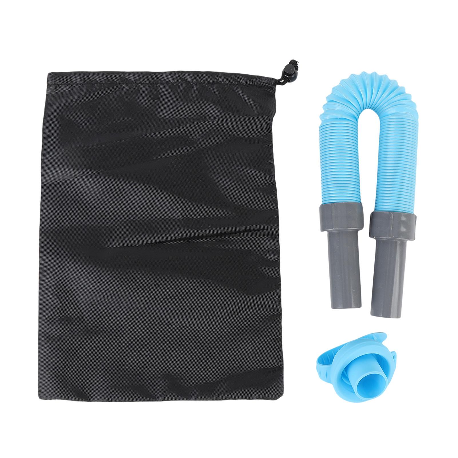 

Відро для кемпінгу Впускна труба для води 3,3 фути Розширювана Багаторазова Кемпінгова шланга для наповнення водою для вулиці Dri Blue