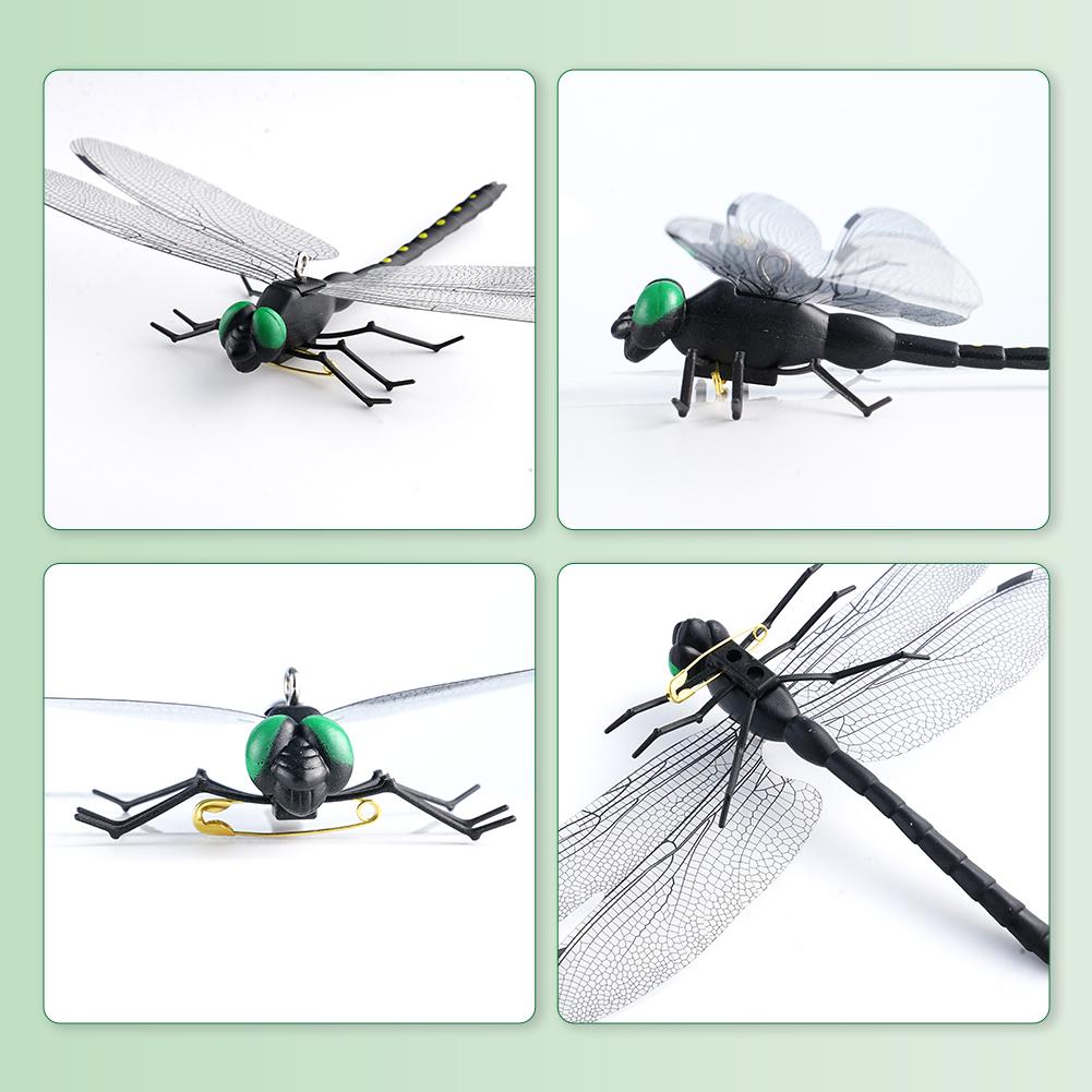 4-20pc Simulation Dragonfly Mosquito Repellent Mini Dragonfly Ornament Simulation Dragonfly Animal Model For Outdoor Garden Farm
