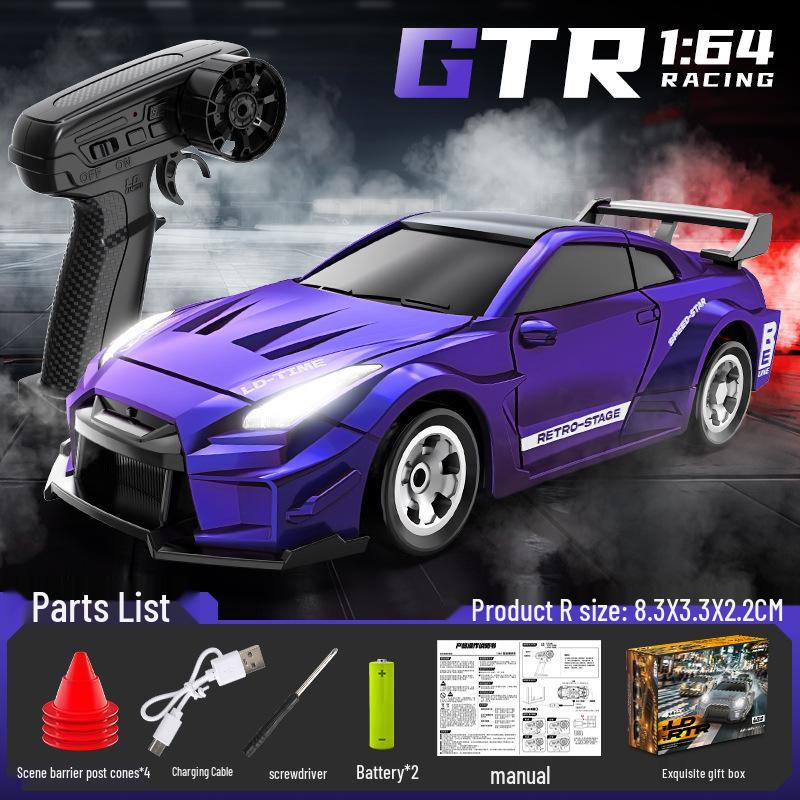 1:64 Mini High-Speed RC Drift Car - Racing Model Ornament, Perfect Holiday Gift for Boys