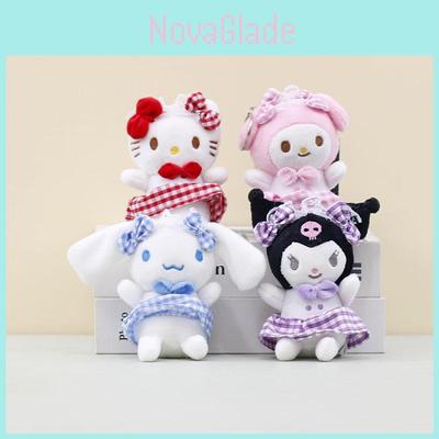 Cute 11cm Sanrio Plush Doll Collection Including Kuromi Cinnamoroll Melody And Kitty Cat