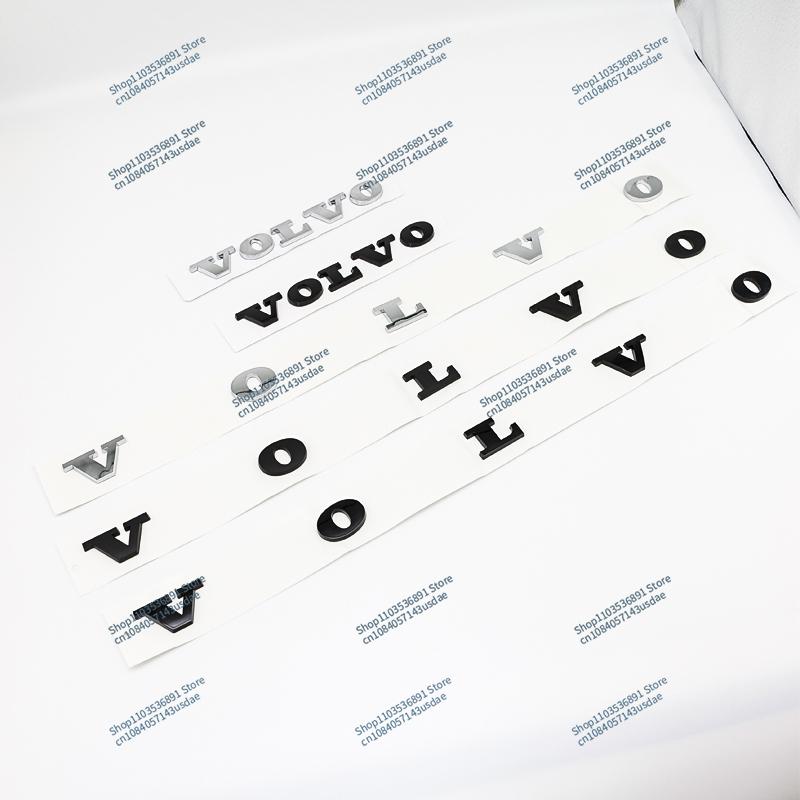 3D ABS Volvo Car Bonnet Letters Logo Badge Rear Trunk Emblem Sticker Accessories For CX40 CX60 CX90 V60 V40 S60 V70 XC70 B5 B6