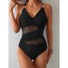 One-piece Swimsuit Women 2025 Solid Color Swimsuit Bikini