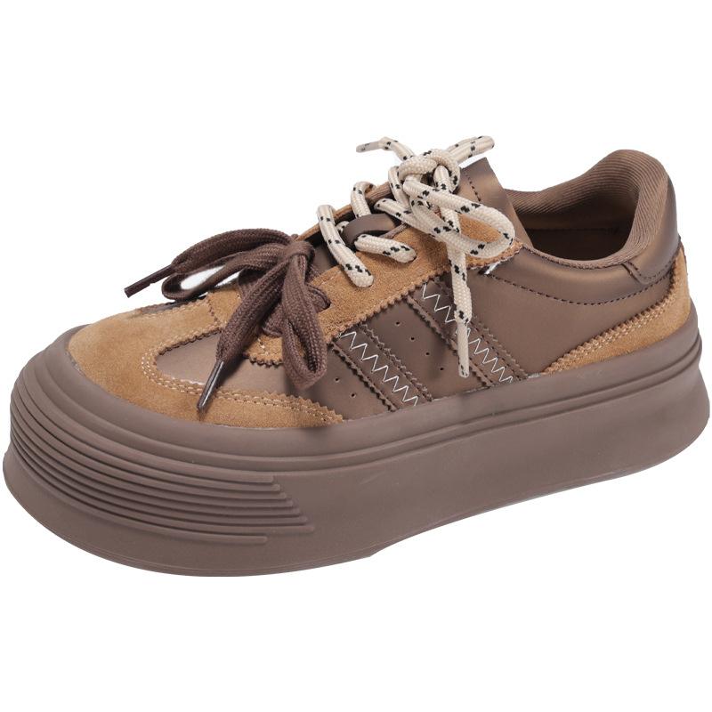 Platform casual board shoes bread shoes new ugly cute casual versatile sports shoes women