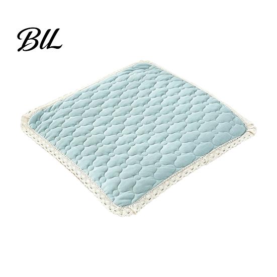 Warm Seat Cushion for Hard Chairs Plush Chair Pad with Ties, Non Slip Lace Trim, Washable Pads Straps 16 x Inch Dining Office Comfortable