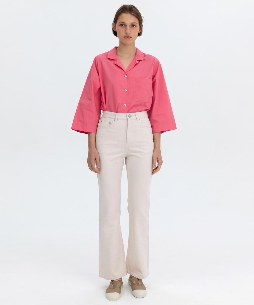 BENSIMON Boots Cut Washing Pants - Pink