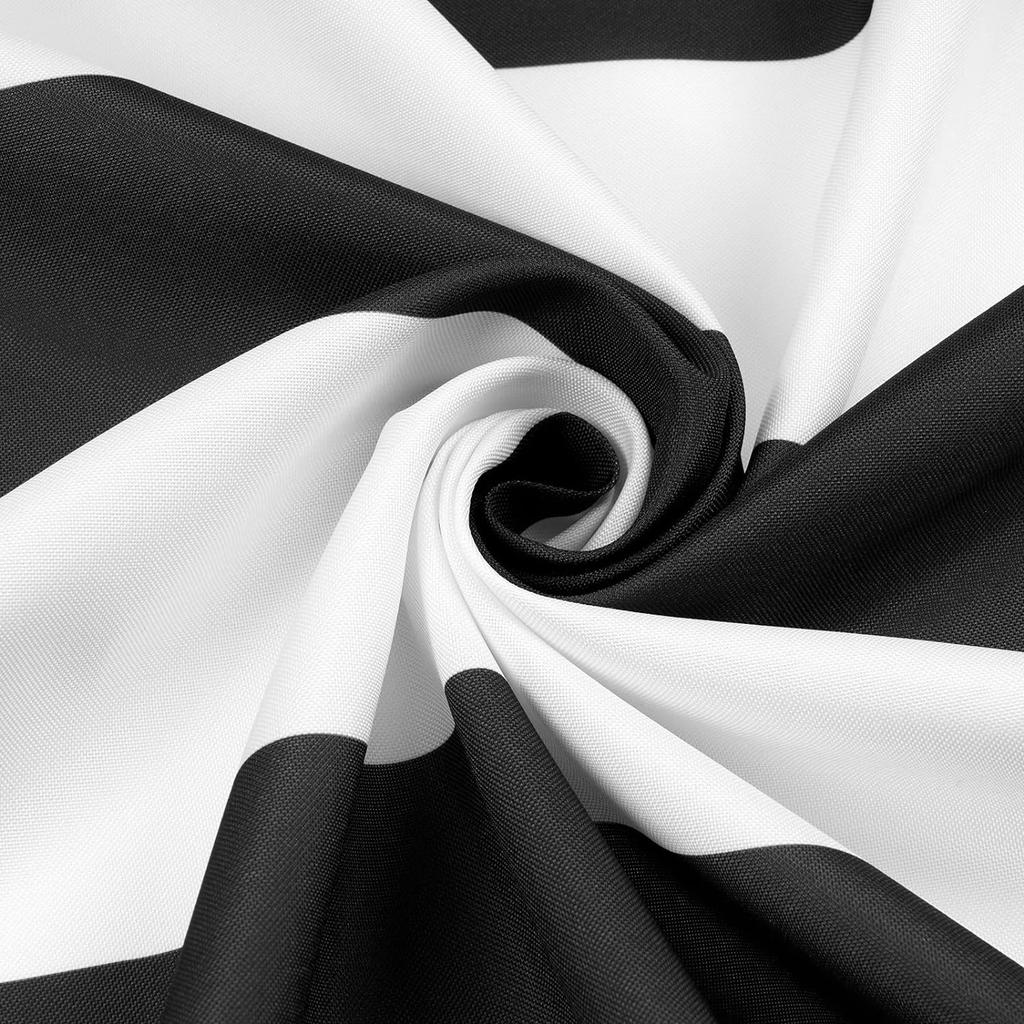 Black White Striped Tablecloth for Rectangle Geometric Stripe Waterproof Table Cloth for Kitchen Dining Room Holiday decorations
