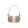 Swinger Fabric With Leather Shoulder Bag, Pochette, Shoulder Bag, Crossbody Bag, Handbag Medium Women's C0721-B4SHG