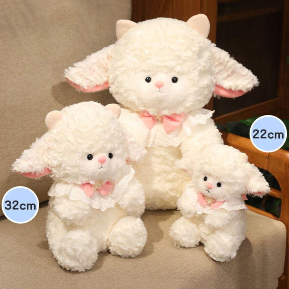 Cartoon Lamb Plush Toy Fluffy Animal Fluffty Doll Sheep Plush Doll  Home Decor