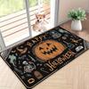 Halloween Pumpkin WELCOME Rug Living Room Bedroom Entry Gothic Witch Doormat Outdoor Anti-slip Floor Mat Sofa Foot Mat Kitchen