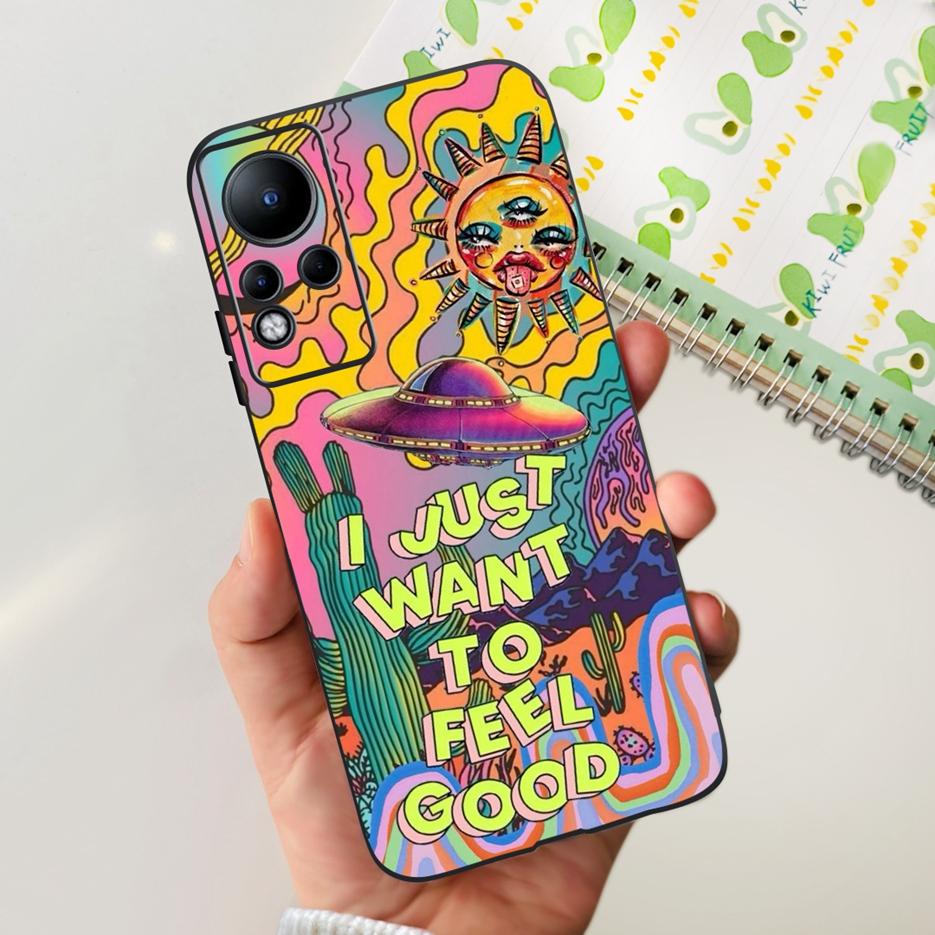 For Infinix Note 11 Case X663 X663B Stylish Painted Back Cover 6.7'' Shockproof Phone Case For Infinix Note 11 Note11 Soft Shell