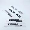 3D ABS Black Silver Letters CLA35 CLA45 Turbo 4matic+ Emblem for Mercedes Benz AMG Car Fender Trunk Rear C118  W117 Logo Sticker