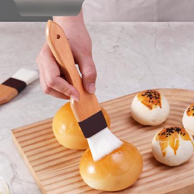 Flour Pastry Brush Cake Pastry Pancake Baking Utensils Food Grade Beech Wool Brush Barbecue Tools Kitchen Accessories