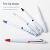 Customized Logo Push-Button Ballpoint Pen with Large Clip – Ideal for Advertising and Office Use