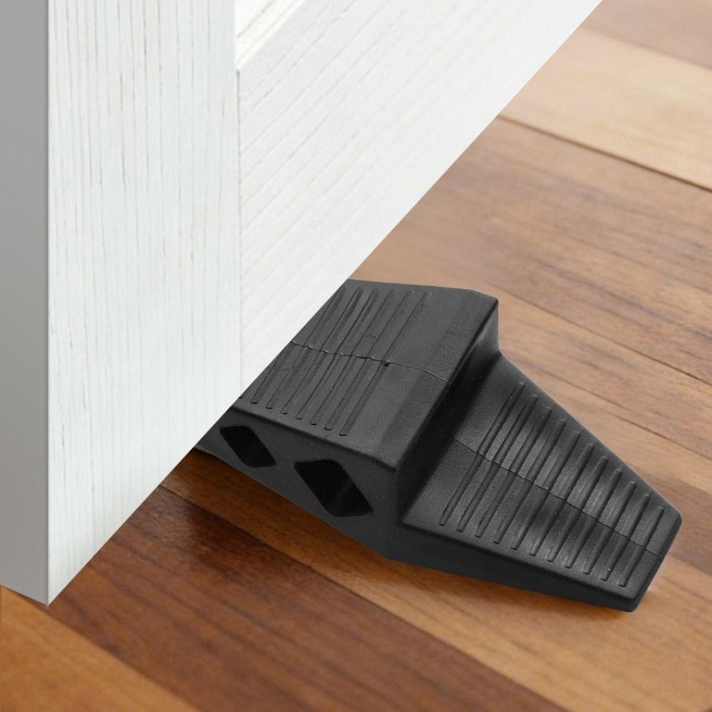 Safety Silicone Material Door Stopper Anti-Collision Non-Slip Wedge Floor Holder Hidden Design Reusable Doorstop Office