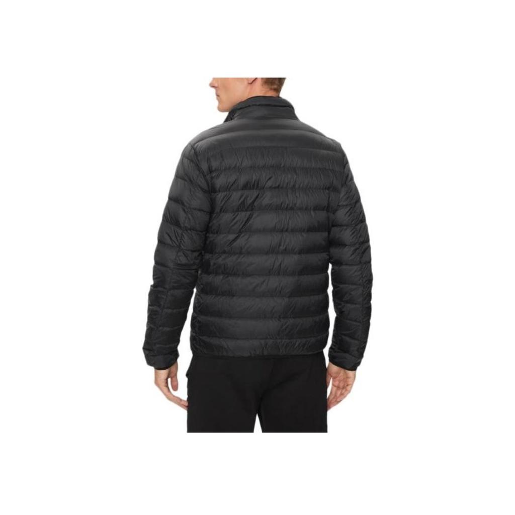 Emporio Armani EA7 Solid Color Logo Zip-Up Long Sleeve Jacket Men Jackets Charcoal 8NPB23-PNGPZ-1200