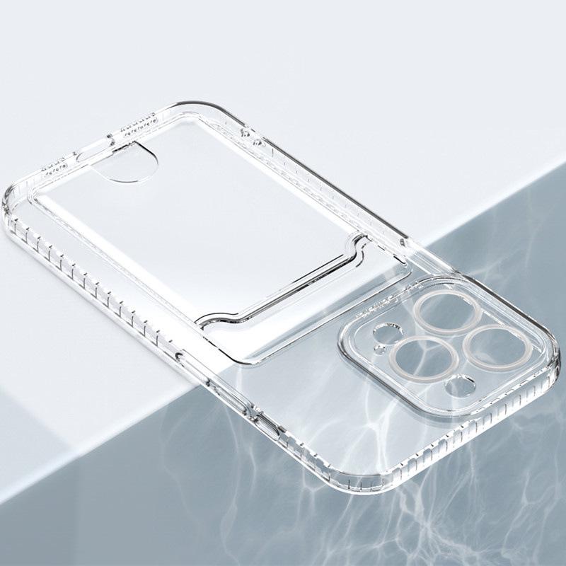 Pupil Eye Card Holder iPhone 17 Case: Compatible with Apple 15, Transparent for 14/13, Minimalist Design, Cross-border, New for iPhone 16