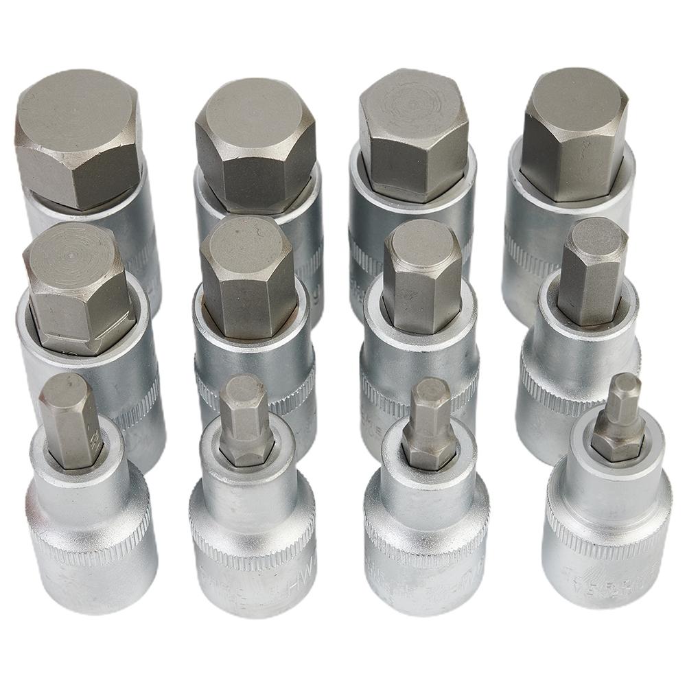 1 2 Inch Drive 12 Pcs Hand Working Tools Socket Bit Set