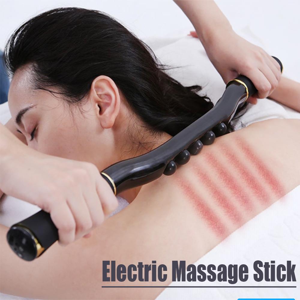Elektrischer Guasha Massage-Stab Vibration Cellulite-Massagegerät für den Körper Infrarot-Wärmetherapie Rücken Körper-Schaben Akupunktur